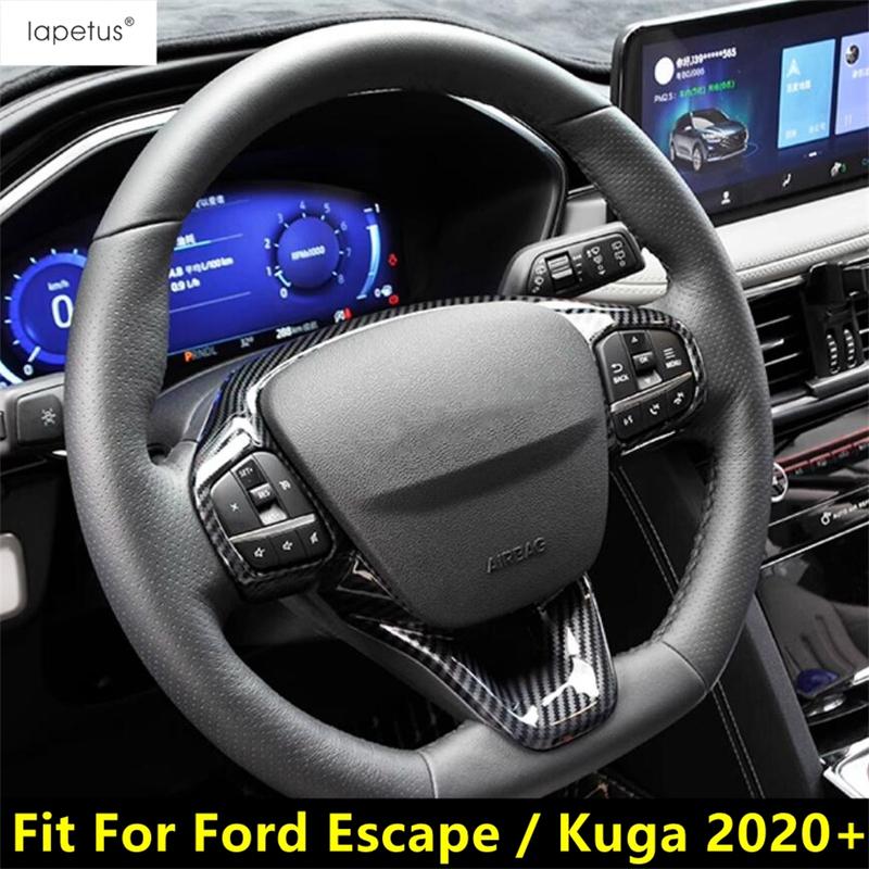 Декоративная накладка на панель рамки рулевого колеса автомобиля для Ford Escape / Kuga - 2025 ABS Карбоновое волокно Аксессуары для интерьера