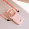 Foldable Neck Hanging Mini USB Fan: Portable Handheld and Desktop Stand Fan.