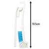 Mameita Kitchen Brush White Blue Width 2cm Depth 3.5cm Height 31cm Clean Pro Sink Drain Cleaning Folding Compact Storage Made Japan KB-643