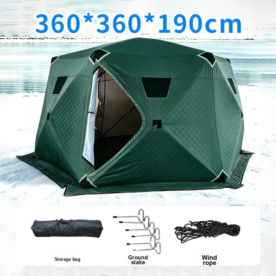 Ice Fishing Cotton Tent Outdoor Warm Camping Tent for Fishing with Windproof Insulation