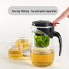 Elegant Multi-purpose Teapot with One-key Filter - Glass Tea Brewing Set & Gift with Custom Logo Print