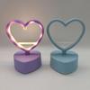 LED Night Lamp Flicker Free Non-Glaring Creative Shape Eye Protection Battery-operated Round Heart