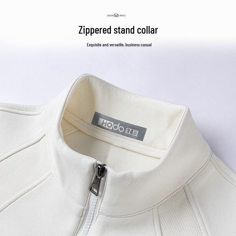 Hodo Men's Classic Stand Collar Zipper Sweatshirt
