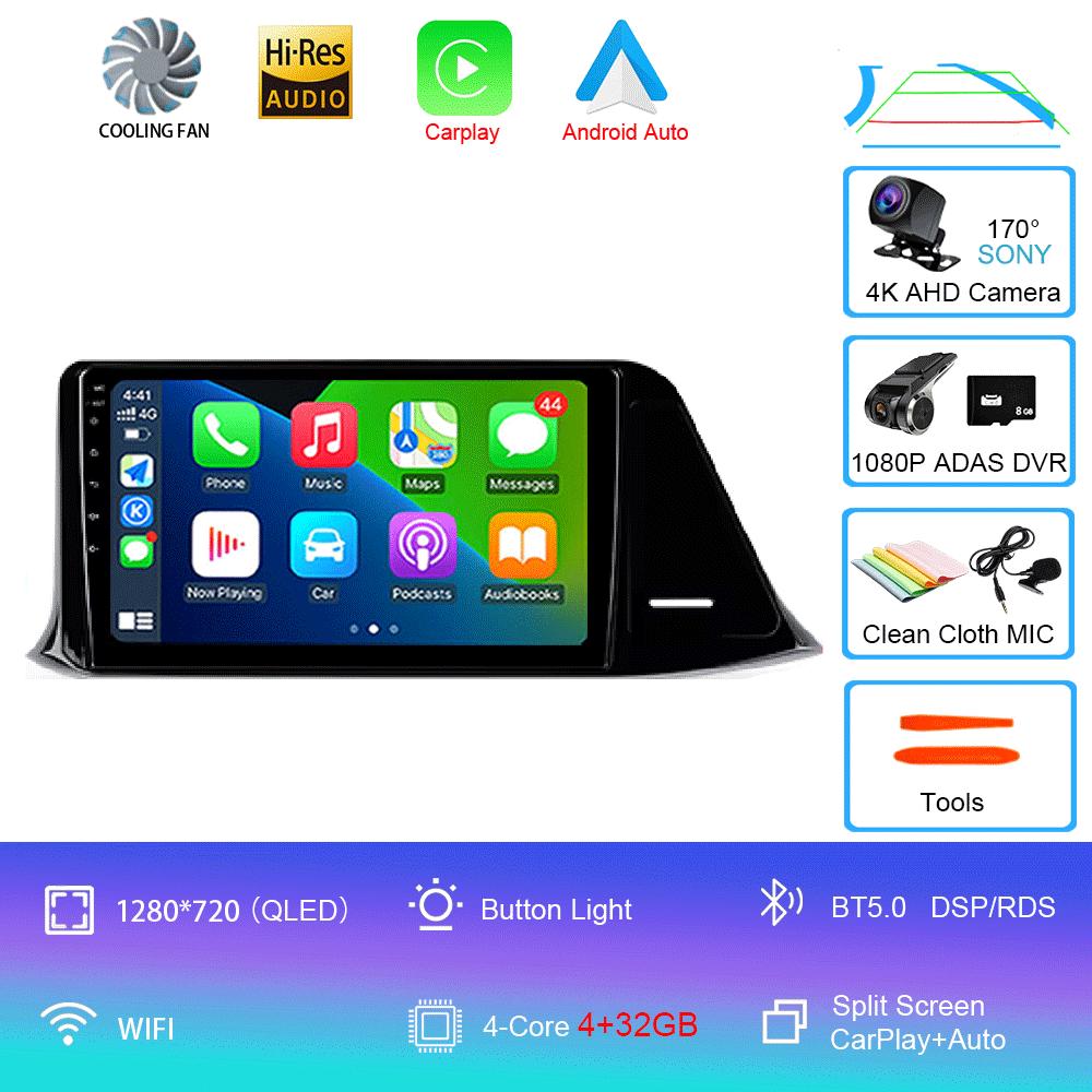 Car Radio Android 14 Carplay For Toyota C-HR CHR 2016 2017 2018 2019 2020 Multimedia Video Player Navigation Stereo GPS 2din DSP