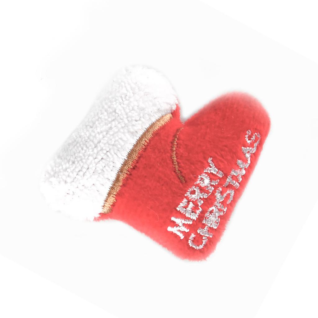 Soft Plush Toy Christmas Theme Adorable Fine Sewing Bite Resistant Stuffed Toy for Pets Type 5