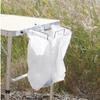 Portable Iron Wire Storage Rack: Camping Table & BBQ Picnic Accessories Rack for Garbage Bags