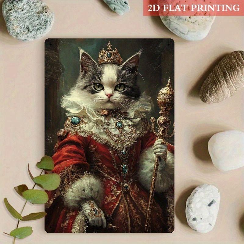 Old-Fashioned Animal Theme Metal Tin Sign for Kitchen Bar Coffee Shop Interior