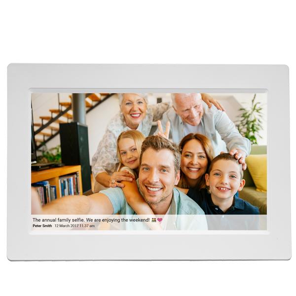 

Digital Photo Frame FRAMEO Wi-Fi Touchscreen IPS 10 16GB Denver PFF-1015W, Denver білий