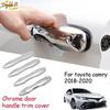 Fit For Toyota Camry 2018   Chrome Side Door Handle Cover Trim