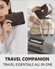 Crazy Horse Leather Passport Travel Wallet for 2 Card Slots 1 Ticket Button Airtag Perfect Gift [XGUO] Cover, 1-2 Books, & Pocket, Closure,