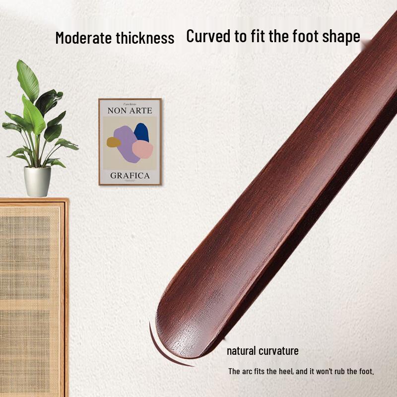 Solid Wood Long Handle Shoehorn