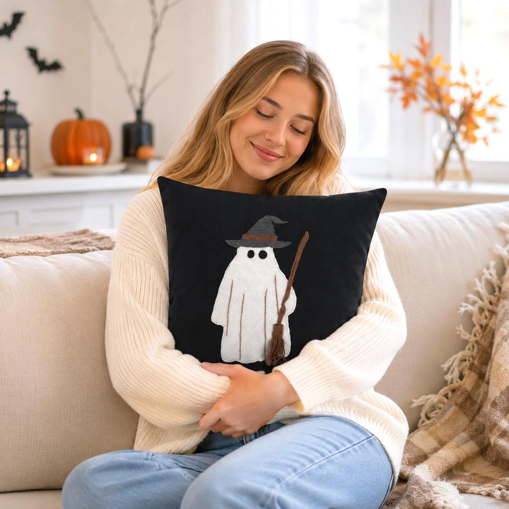 Halloween Printed Cover for Sofa Cushion, Decorative Throw Case for Couch Home Decor