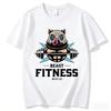 Demon Slayer Anime Tshirt Inosuke Hashibira Pure Cotton Tshirt with Anime Print for Summer 2026 Unisex New Short Sleeved Top