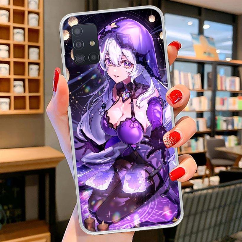 Honkai Star Rail Black Swan Cover Phone Case For Samsung Galaxy A12 A22 A32 A52 A72 A02S Phone Case Note 20 Ultra 10 S10 Plus A5