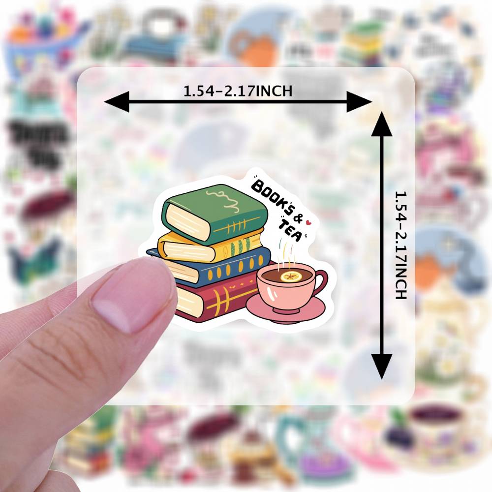 35pcs Pastel Floral Stickers Vintage Books Stationery Stickers DIY Stickers For DIY Phone Laptop Scrapbook Bike Guitar Laptop