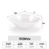 Imitation Porcelain Melamine Dipping and Snack Dish for Restaurants