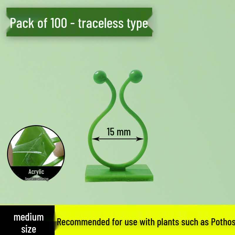 Pothos Climbing Clips: Rose Green Plant Wall Hooks for Vines