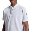 Moncler SS24 Knitted Collar Logo Pattern Short Sleeve Polo Shirt Men Polo Shirts Optical-White J10918A0000289A16002