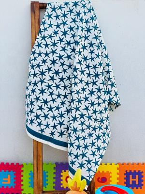 Handtuch aus feiner Baumwolle mit Handblockdruck