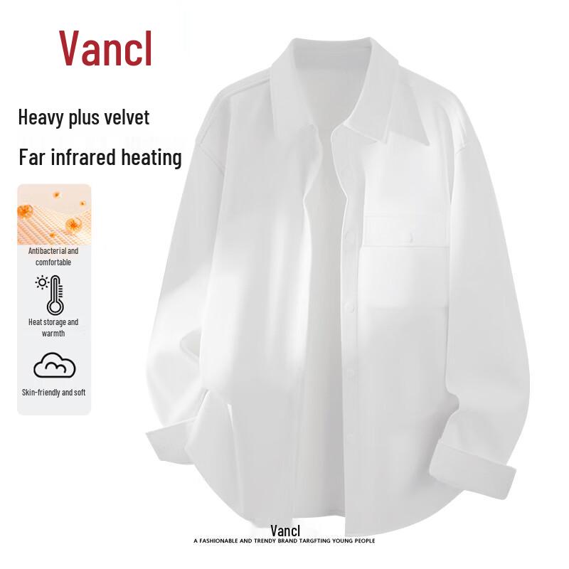 VANCL Men s Fleece-Lined Long Sleeve Casual Shirt XL