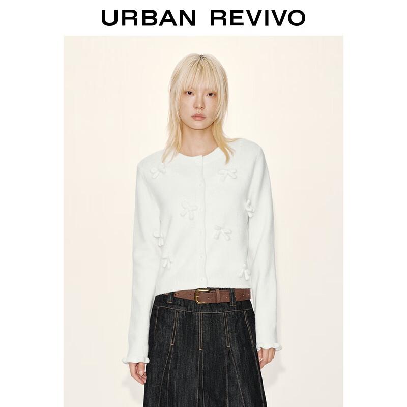 UR Women's Bow-Knot Short Knitted Cardigan