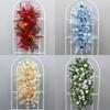 Floral Art Silk Flower Strip Set: Long Hanging Aisle Arrangement & Wedding Hall Decor