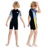 Kids 2.5mm Neoprene Wetsuit Short Sleeve Full Body Diving Suit Surfing Snorkeling Swimming Warm Water Sports