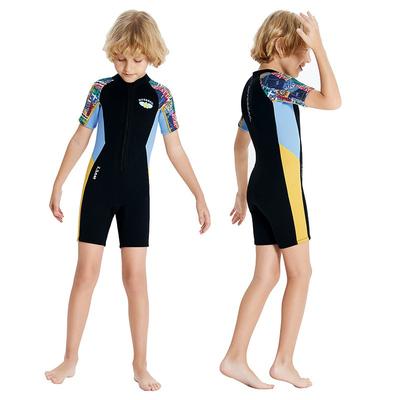 Kids 2.5mm Neoprene Wetsuit Short Sleeve Full Body Diving Suit Surfing Snorkeling Swimming Warm Water Sports
