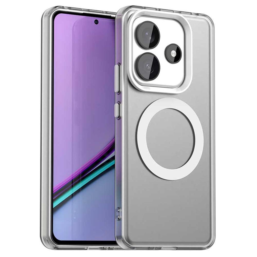 Para Xiaomi Redmi Note 14 5G Capa Compatível com MagSafe PC+TPU+PET Capa de Telefone Anti-Queda