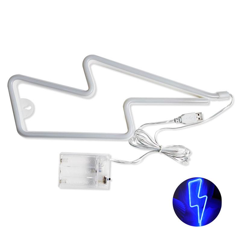 Halloween Lightning Neon Signs W Base, LED Light, Party Atmosphere Lighting, Wall Lamp, for Birthday, E-sports Room, Home Decor