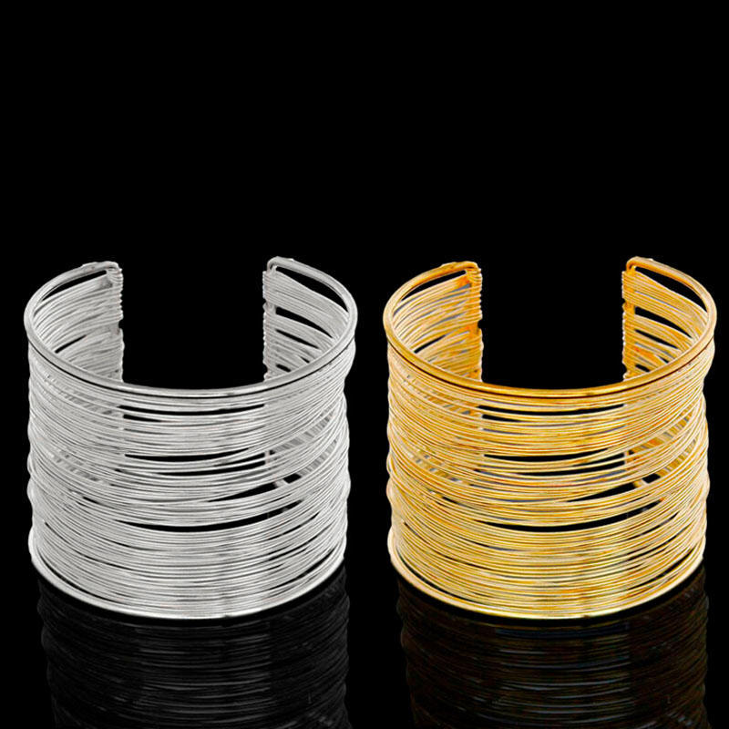 Women Fashion Statement Bracelet Bangles Dress Luxury Vintage Multilevel Bangle