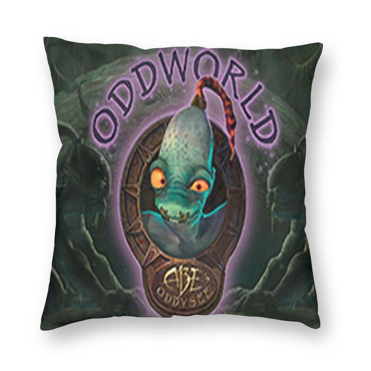 Oddworld Abes Oddysee Pillowcase Polyester Linen Velvet Creative Zip Decor Throw Pillow Case Home Cushion Cover 30cmx30cm