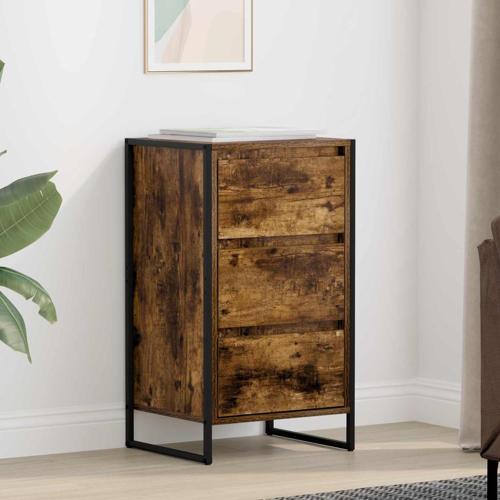 Sideboard Smoked Oak 42 X 36 X 75.5 Cm Particleboard