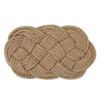 Coaster Handmade Nordic Heat Insulation Style Rattan Thread Jute Cross Table Mat