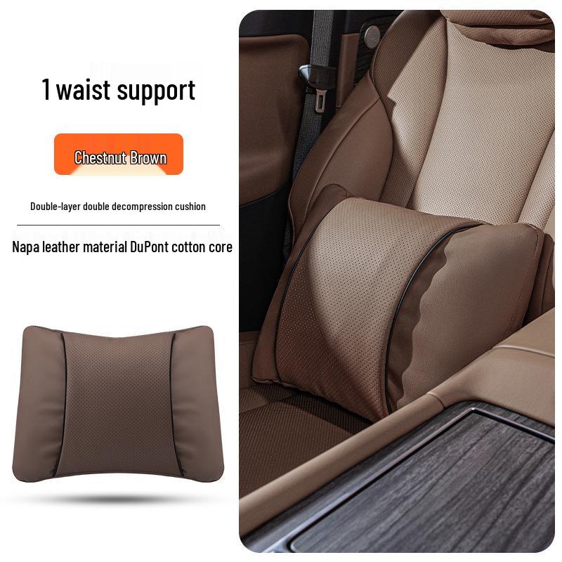 BMW Kopfstützen-Nacken- und Lendenwirbelstützkissen-Set für 3er/5er Serie & X1/X3/X5/X6 - Universell, Ganzjahres