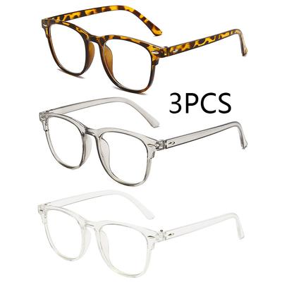 3PCS Korean Anti Blue Light Glasses for Women Men Computer Gaming Anti Radiation Eyewear