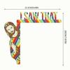 Door Frame Decor I Saw That Jesus Sign Door Corner Decoration Christian Home DIY