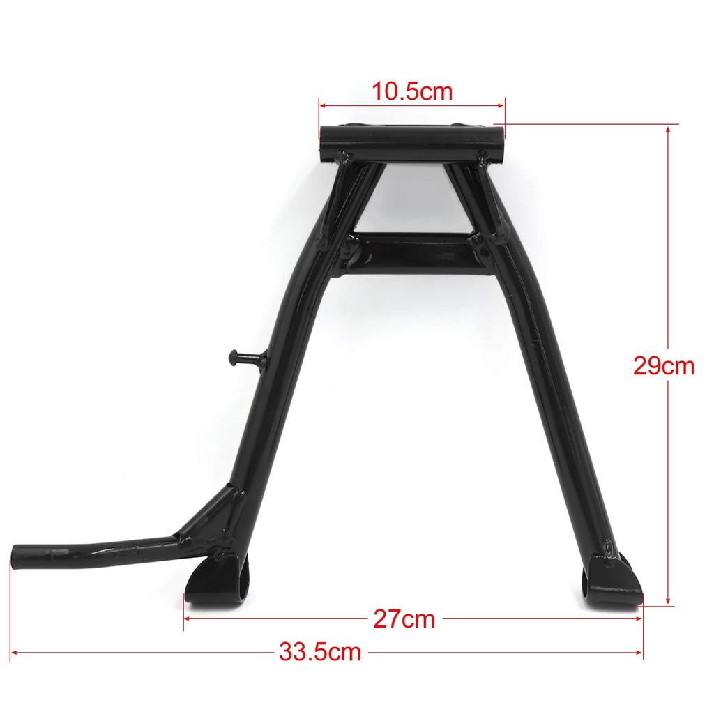 uxcell Motorcycle Center Kickstand, Metal Black, Stand Support, Foot Kickstand, 1pc
