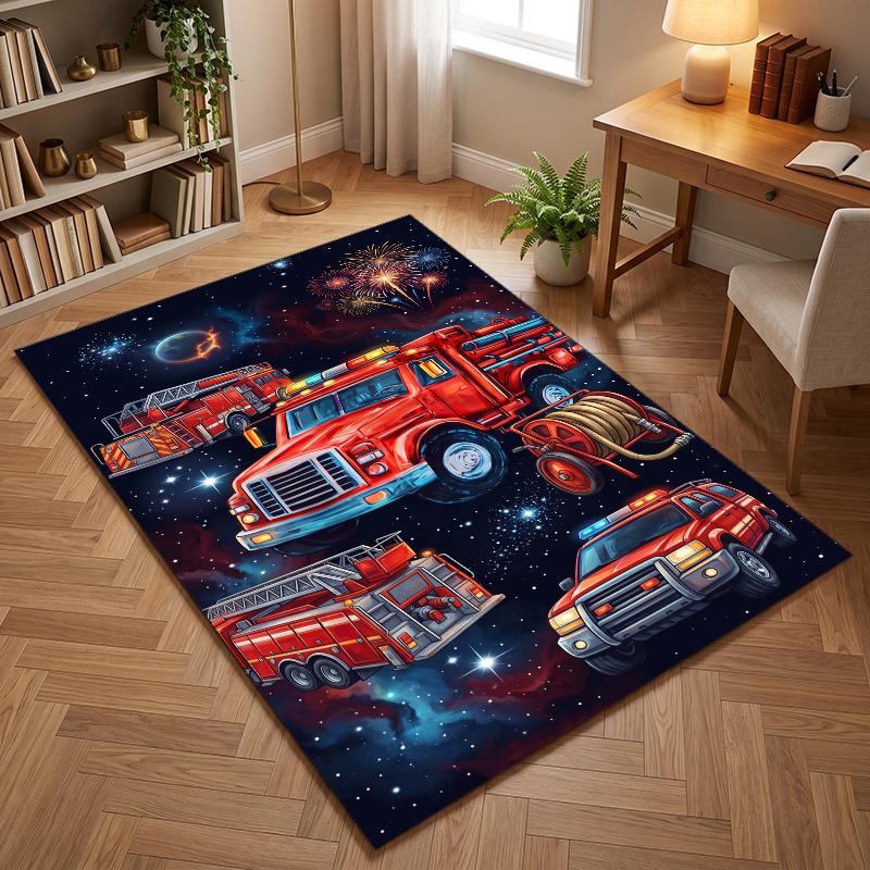 FireTruck (27) Office carpets suitable for living rooms bedrooms offices and kitchens a gift for modern home decor