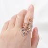 Accessories Thimble Ring Peacock Shape Yarn Guides Knitting Loop Crochet Ring Sewing Accessories