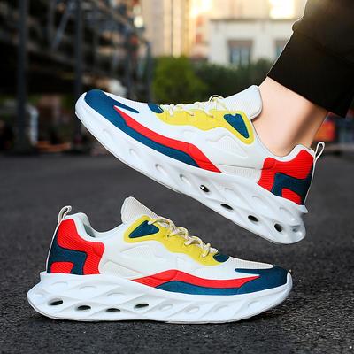 Men's Shoes Color Matching Blade Shoes Student Color Matching Trend Running Shoes Korean Version Soft-soled Sports Shoes Couple Shoes