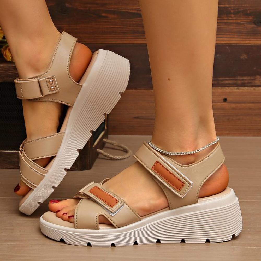 Fashion Summer Wedge Sandals for Women 2025 New Fashion Non Slip Beach Shoes Woman Lightweight Casual Platform Plus Size Sandals Women