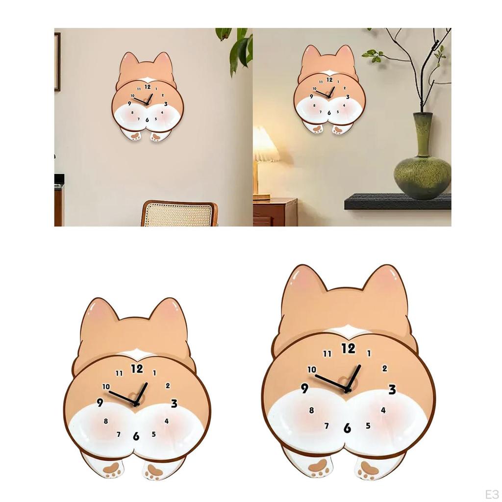 Cichy Zegar Ścienny Wiszący, Dekoracyjny Ornament do Salonu, Sypialni i Kuchni.