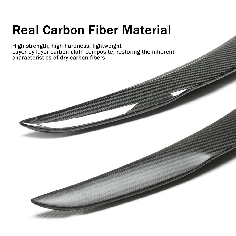 Heenvn For Tesla Model Y Juniper 2025 Real Carbon Fiber High Performance Spoiler Rear Trunk Tail Wings Car Exterior Accessories