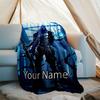 Custom Name Valorant Theme Printed Blanket - Perfect for Couch, Bed, Travel & Outdoor Use | Machine Washable, Cozy & Durable.