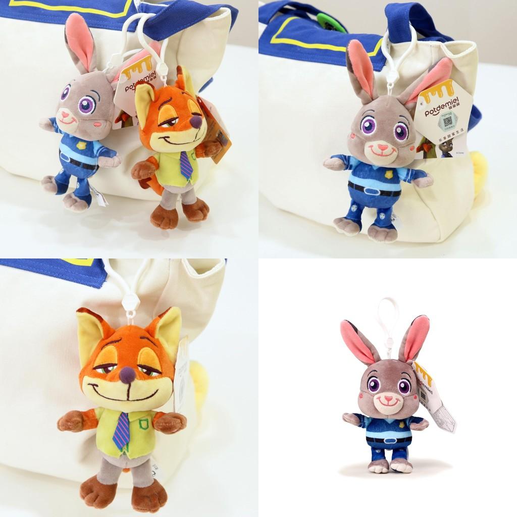 Zootopia Plush Keychain With Nick And Judy For Bag And Gift