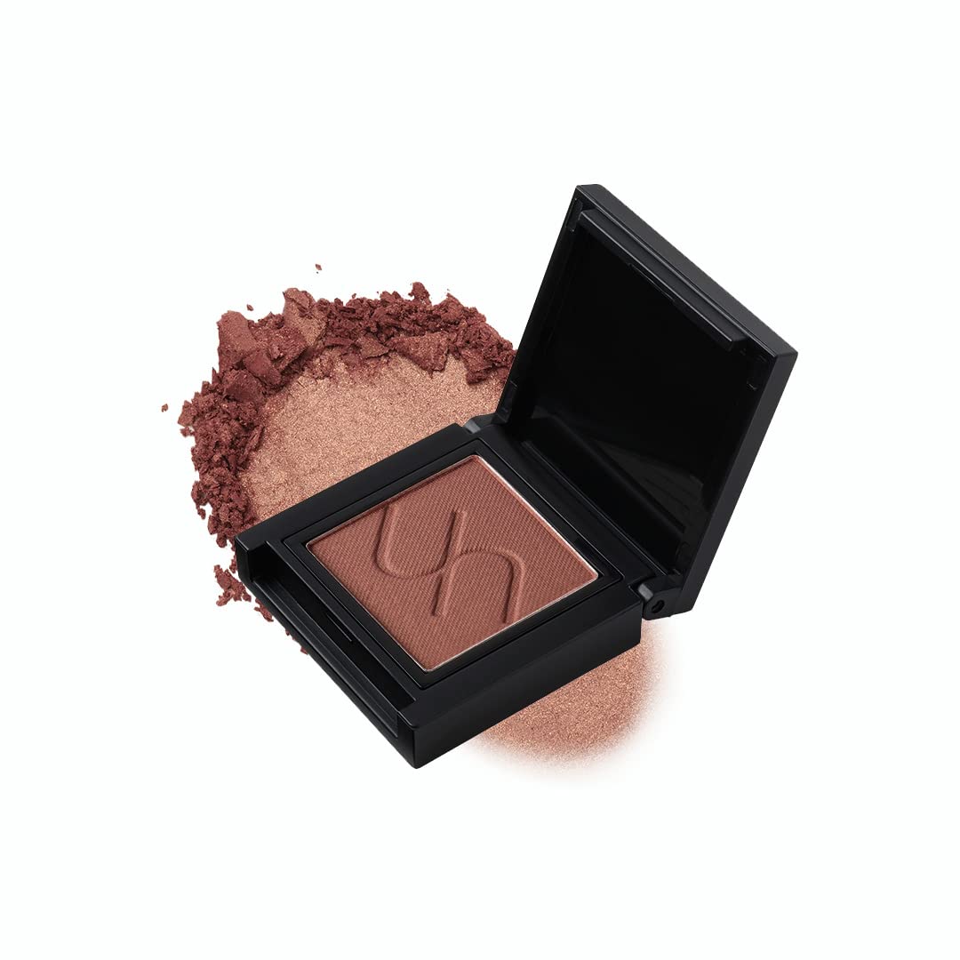 

uneven eyeshadow reddish