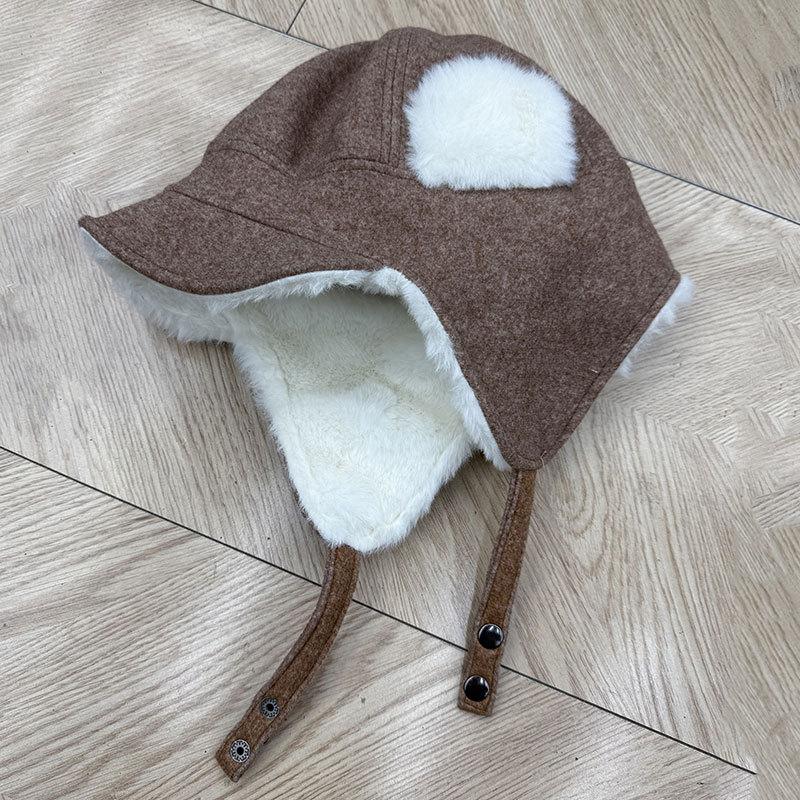Women's winter warm windproof Lei Feng hat fleece thickened ear protection hat cycling skiing artifact cold hat men's hat