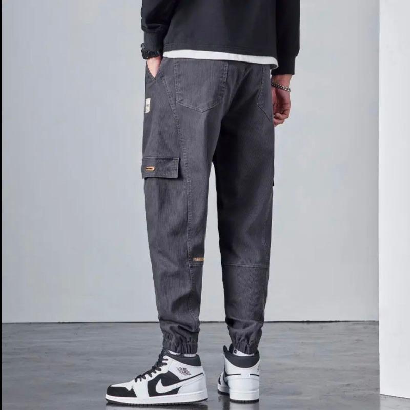 

Джинсы мужские новые весенне-осенние свободные прямые повседневные брюки 4XL серый