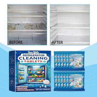 Refrigerator Cleaning Effervescent Tablets For Deep Cleaning Of Household Freezer Gaps, Descaling And Odor Cleaning Effervescent Tablets